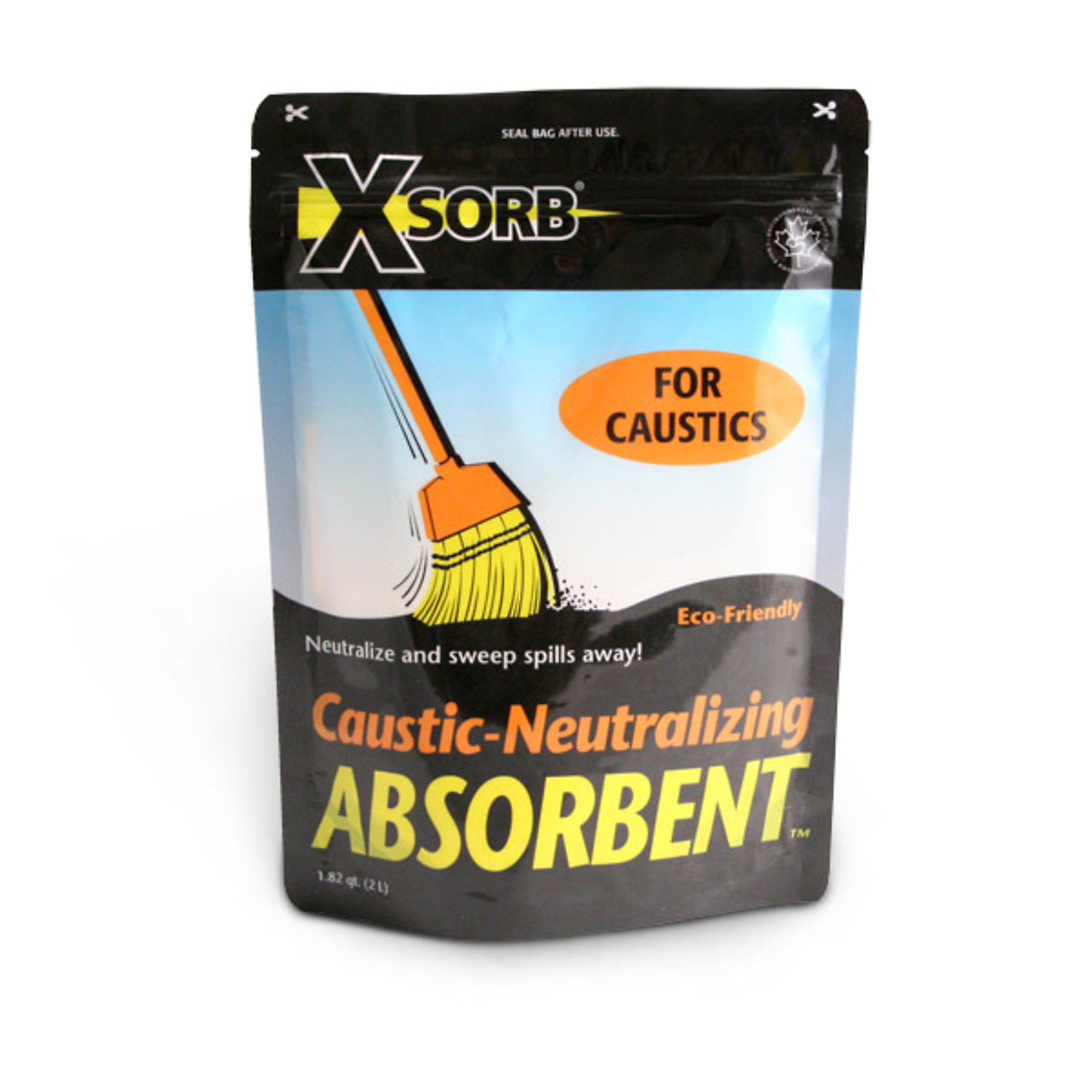 XSORB Caustic Neutralizing Absorbent, 2 L Bag, 6/cs, XB111B-6
